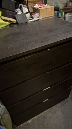 IKEA MALM 4-Drawer Dresser Chest - Black-Brown - 30.75" x 19" x 39"