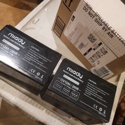 A Pair Of 12 Volt 12aH ,new Batteries