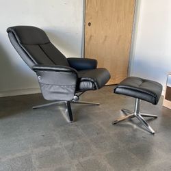 Assembled Recliner With Ottoman Model 4603