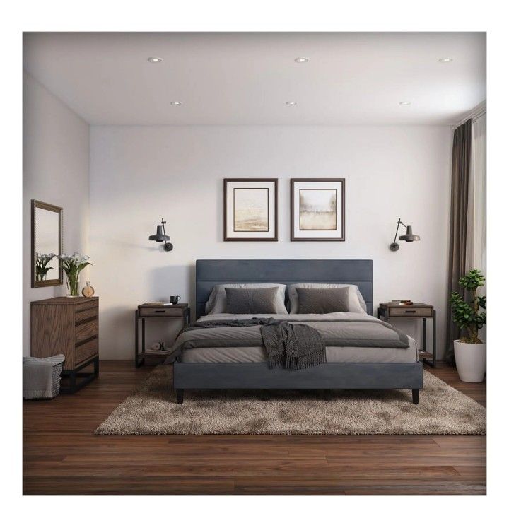 Scott Living Helena Platform King Bed