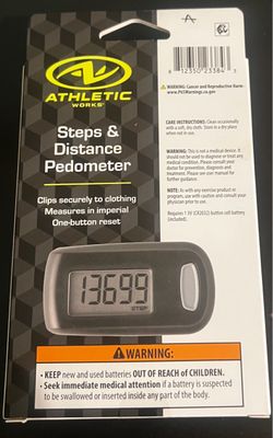 Athletic Works Steps & Distance Pedometer