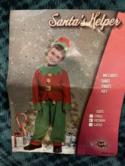 Christmas outfit boy Santa’s helper