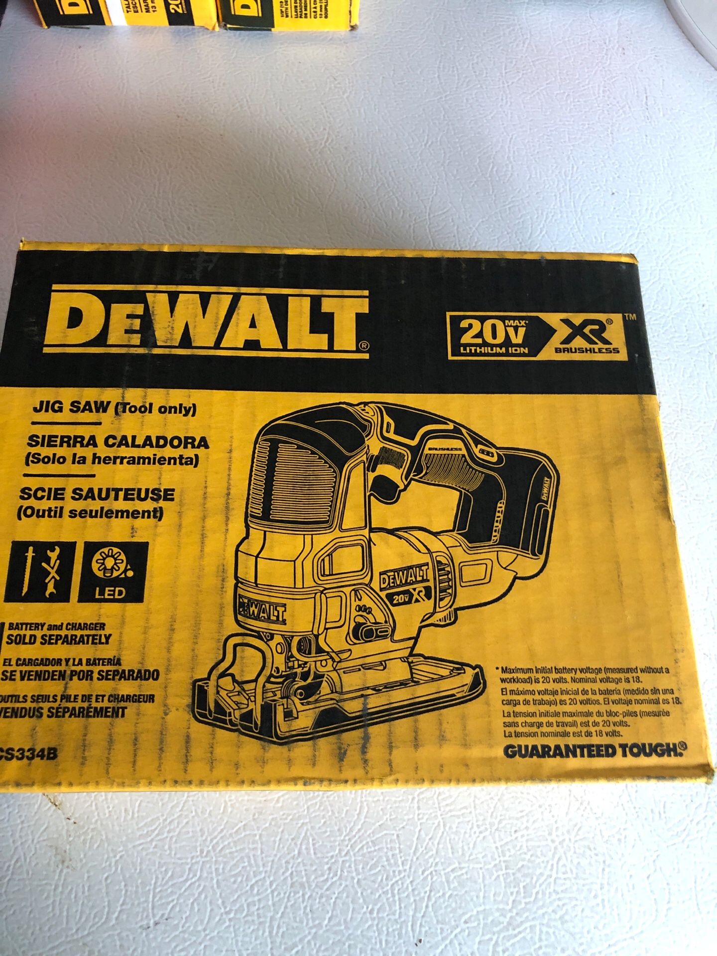 Brand new Dewalt XR jigsaw
