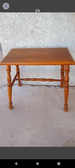 Vintage 1940's Solid Wood Stool
