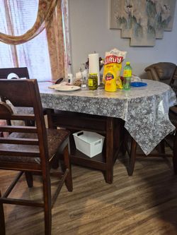 Espresso Height Brown Table