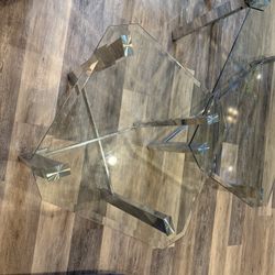 3 Piece Glass Cocktail Tables 