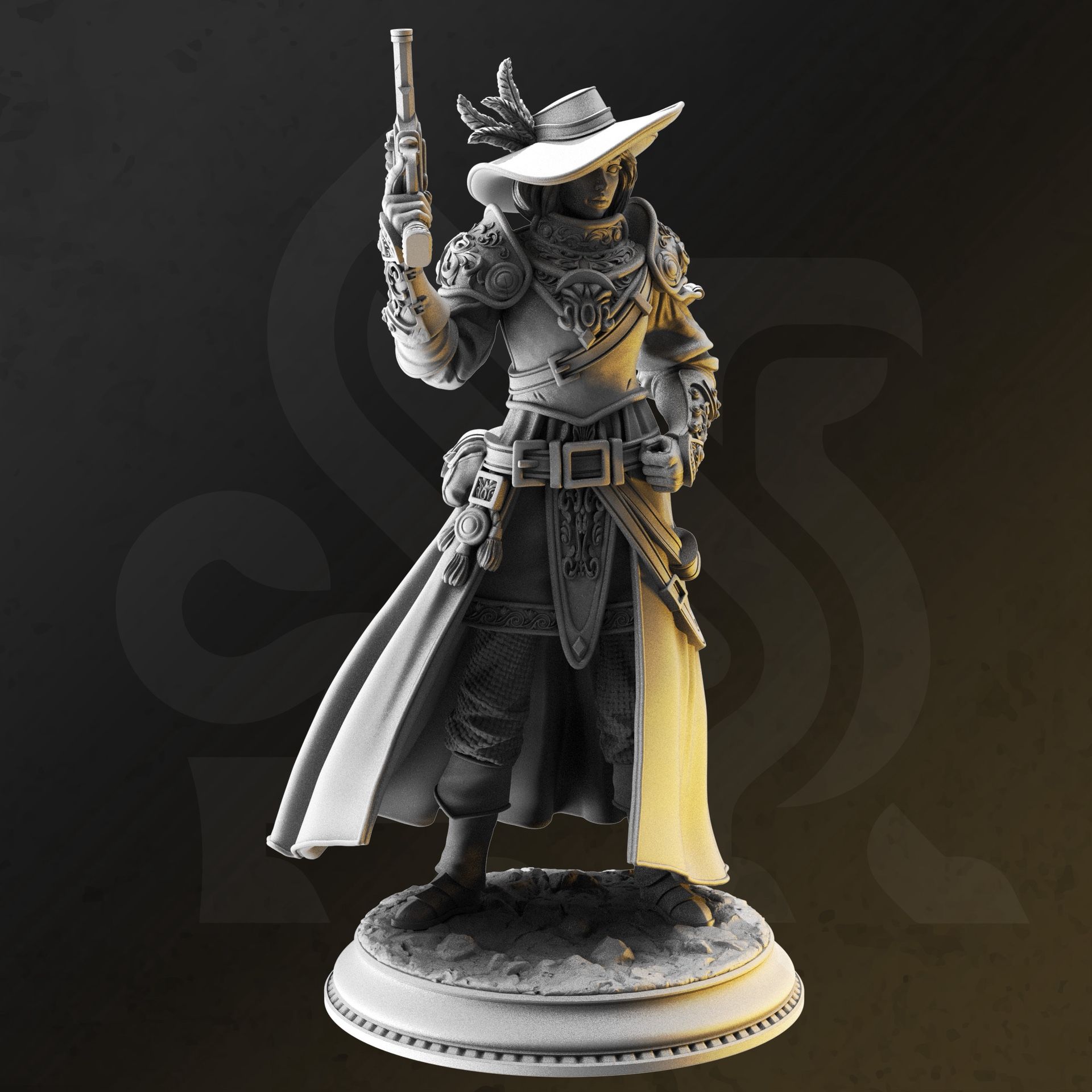 Resin 3D Printed Grimdark Fantasy 3D Miniature – 32mm Resin Figure for ...