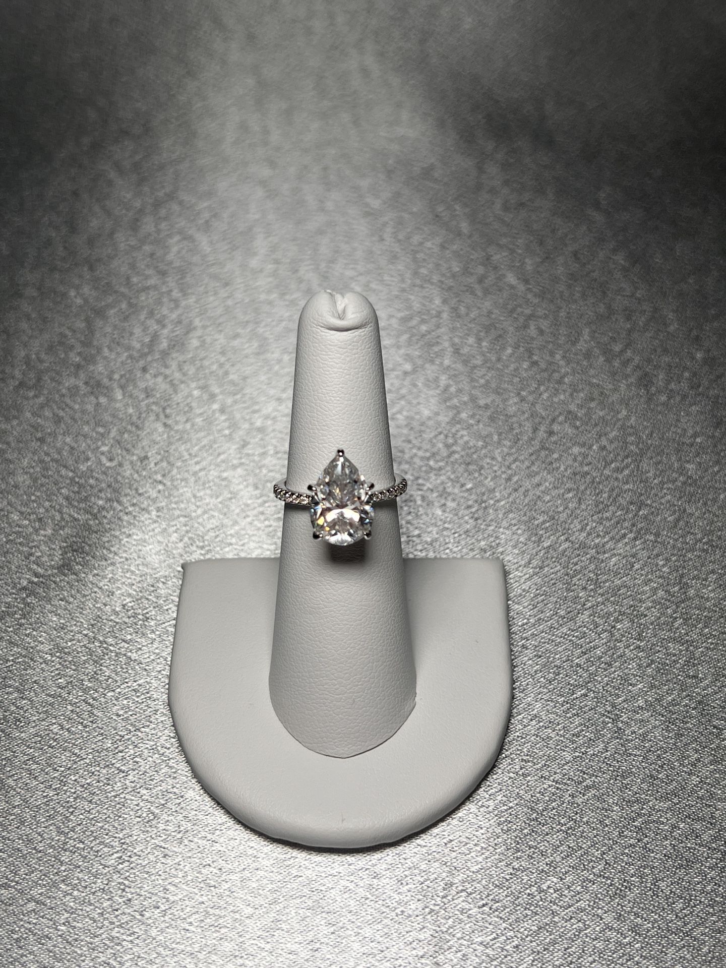 4Ct Moissanite Engagement Wedding Ring 18K Gold Plated *Size 6*