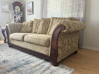 Matching Wood Frame couches