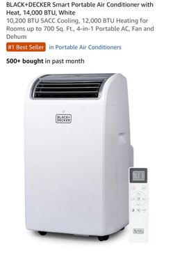 BLACK+DECKER AC & HEAT 14,000 BTU Smart Portable