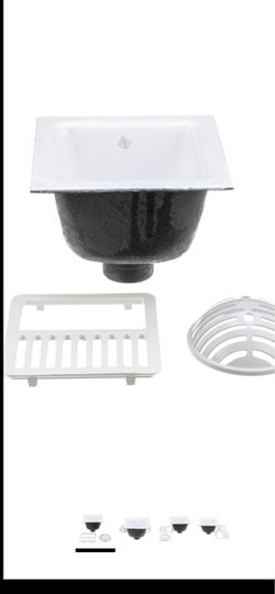Commercial floor white Danish sink Commercial floor white Danish sink