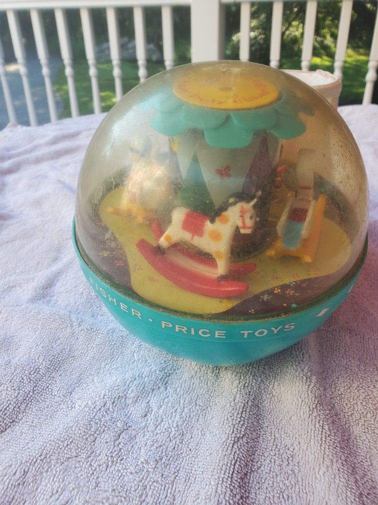 Antique Fisher Price Twirling Top Toy