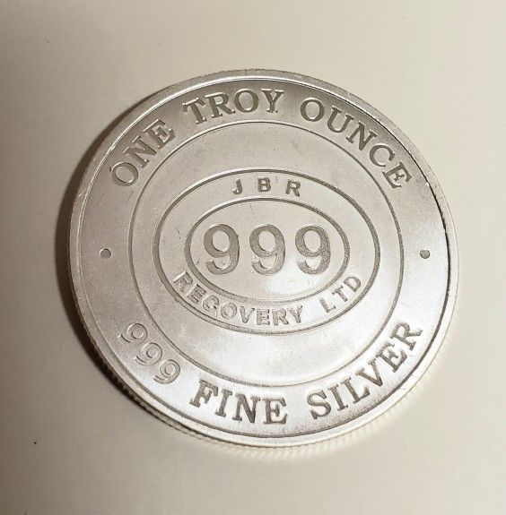 one troy ounce 999 Jbr Silver
