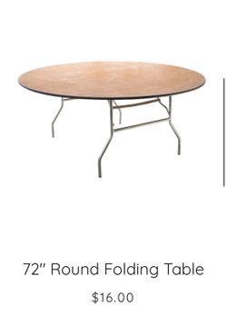 Folding Table Round