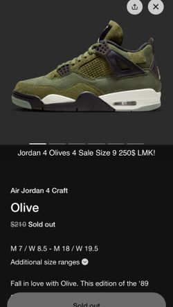 Jordan 4 Olives