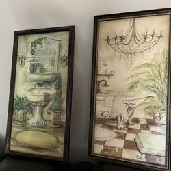 Tre Sorelle 3D Framed Art With Crystal Accents