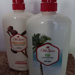 Old Spice Body Wash Fiji & Moisturize 
25fl oz bottles (2 for $15)