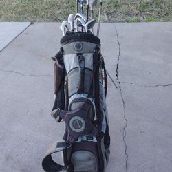 Used Golf Clubs And Acuity Position Golf Bag