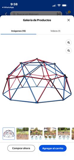 Lifetime Kids Outdoor Dome Climber 5 Ft. H x 10 Ft. W, Red and Blue (101301)