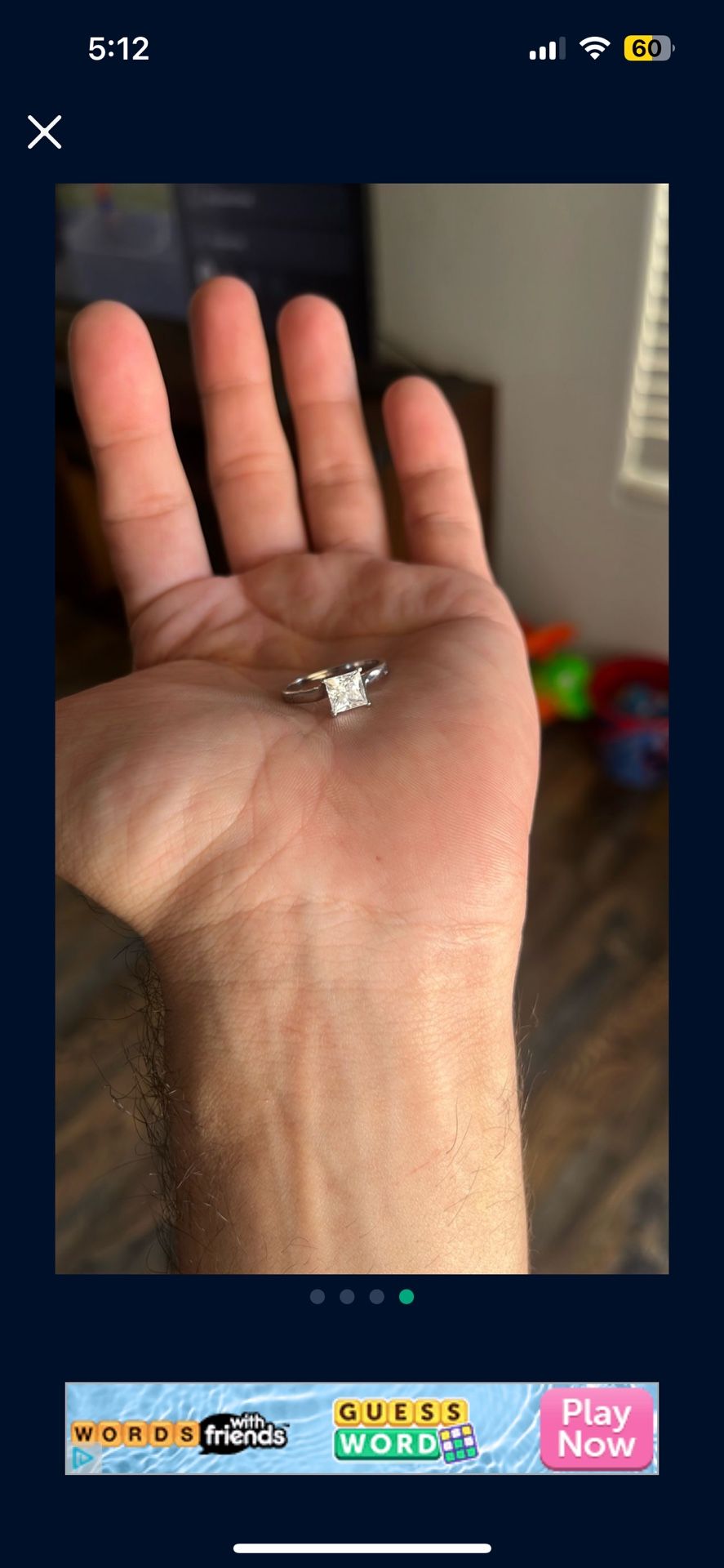 Moissanite Diamond Ring