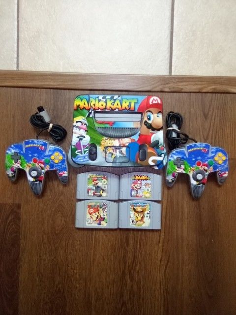 Nintendo 64 Mario Kart Custom And Games.