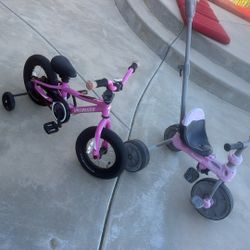 2 Toddler Bikes 