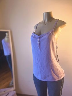 New With Tags Nordstrom Tesori Pastel Purple Beaded Camisole Size 2X