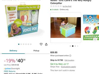 Table +chair +voice pen =$49