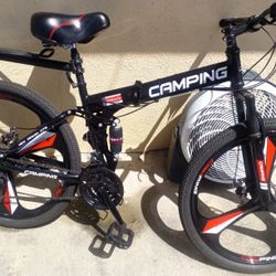 Folding Full Suspension Bike 26"