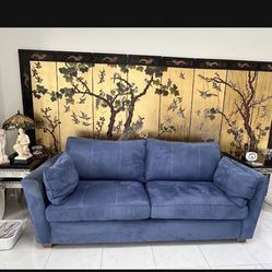 Blue 2 Seater Couch
