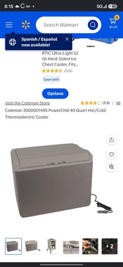 Coleman power chill 40 quart electric cooler and heater