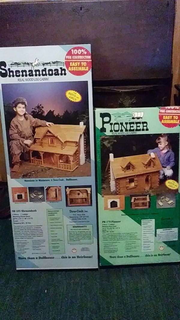 Shenandoah Pioneer Real Wood Logcabin Dollhouse For Sale In