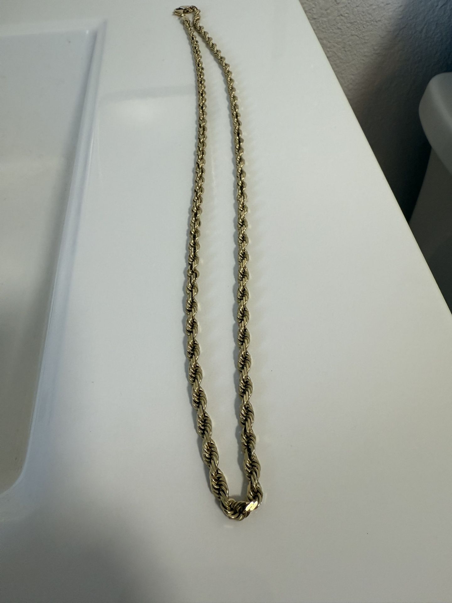 4mm 14kt Dc Rope Chain