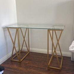 Glass Desk Entry Table