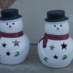 Ceramic Snowman -Christmas Holiday