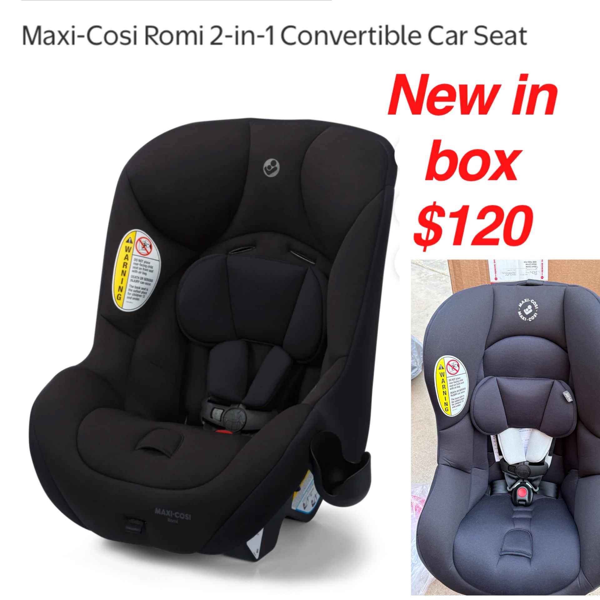 New Maxi COSI Romi 2 in 1 Convertible Car Seat Infant Baby Seat Rear & Forward Facing 5 40 lbs 30 50 lbs Lightweight Latch Installation Machine