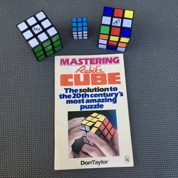 Mastering Rubik's Cube by Don Taylor plus 3 Cubes