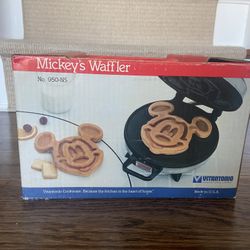 Antique Mickey Moose Waffle Maker