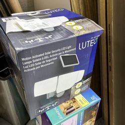 LUTEC Motion Activated Solar Security LED Light 3000 Lumens Motion Sensor