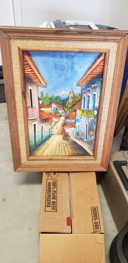 2 GREAT SPANISH COLONIAL PAINTINGS $45 EACH OR BEST OFFER