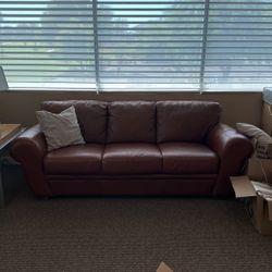 Real Leather Couch 