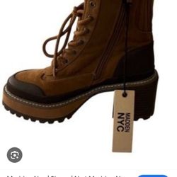 Madden NYC Lace Up Booties Brand New With $50 Price Tag Yours For 30 OBO