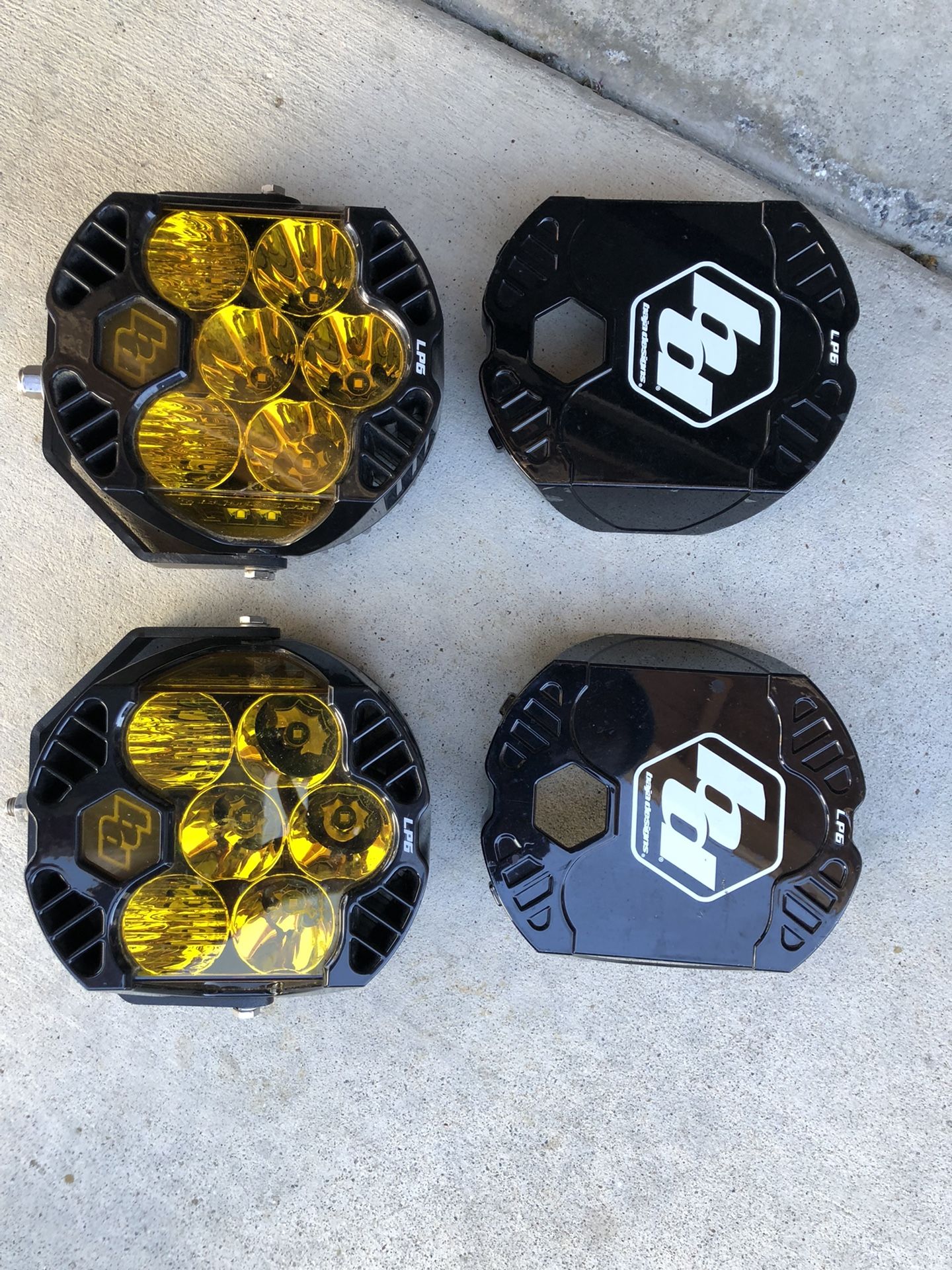 Baja Design Lp6 Pros With Back Lights And Covers