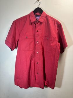 Patagonia Men's large short sleeve button up collar shirt tshirt top
