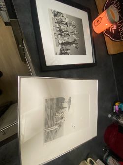 Professionally framed gym artwork
