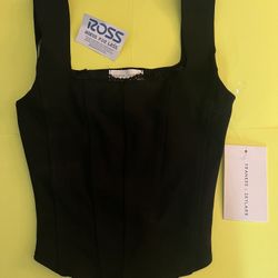 Cute black corset style top