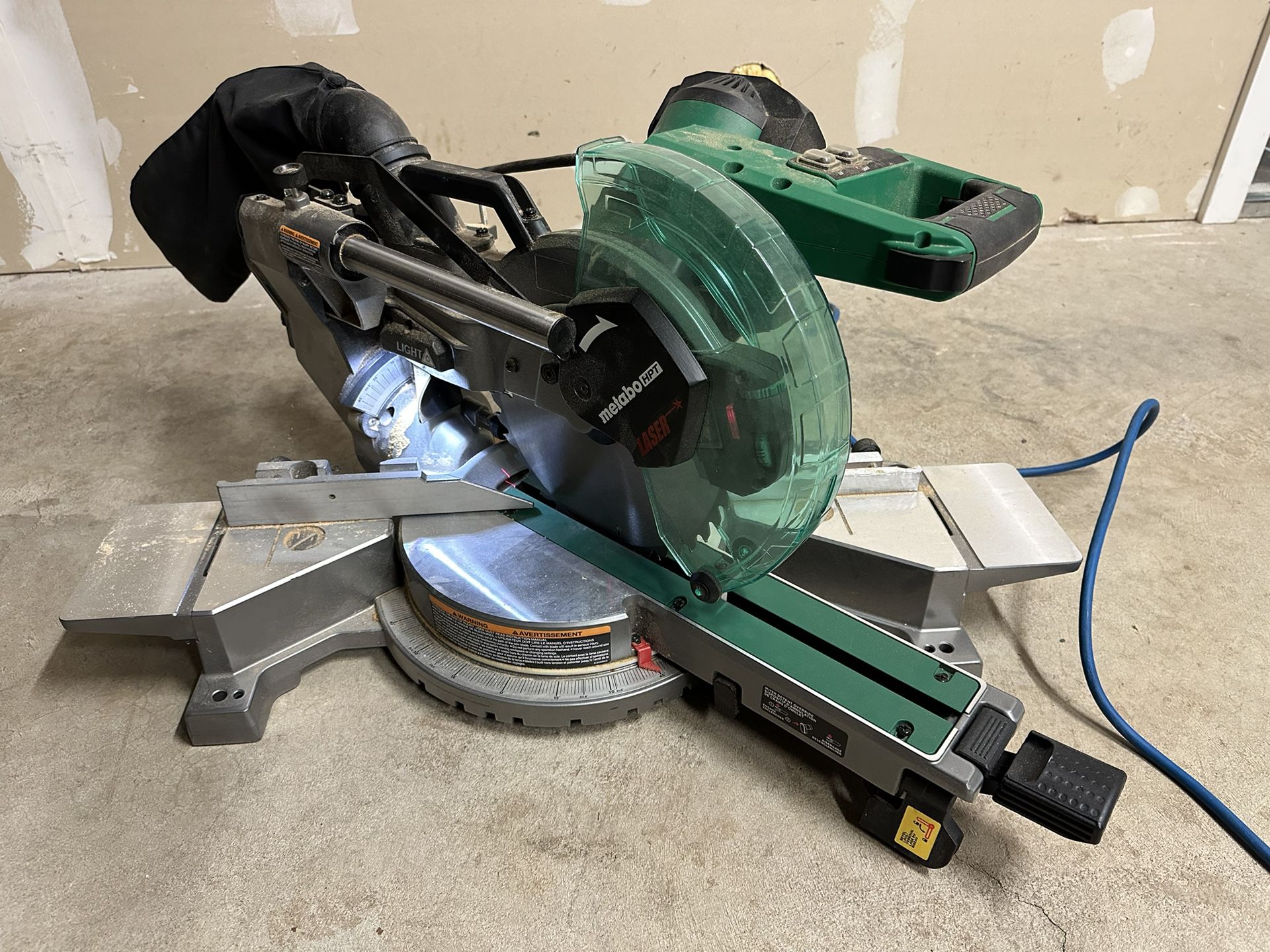 10″ Sliding Dual Compound Miter Saw with Laser