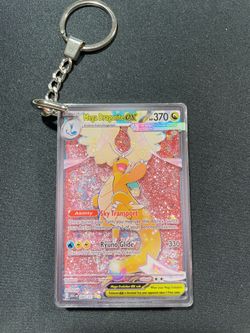 Mega Dragonite Ex Liquid Holo Keychain