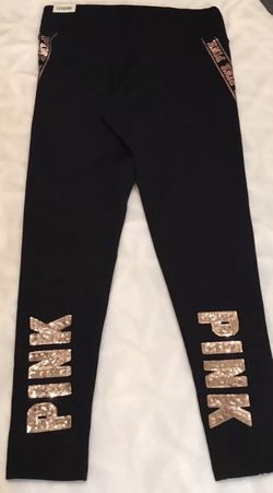 New without tags victoria's secret pink bling leggings Medium $65