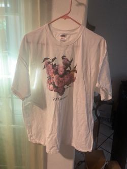 Fruit of the Loom 2XL White Maine Floral T-Shirt